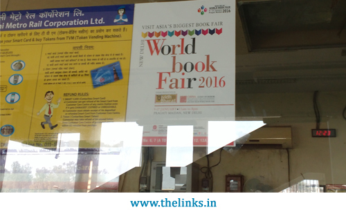  Standee World Book Fair 2016 at MetroStation